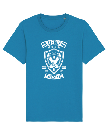Skateboard Rebellion White Azur