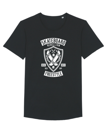 Skateboard Rebellion White Black