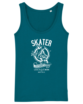 Skater White Ocean Depth
