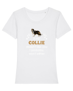 COLLIE Tricou mânecă scurtă guler larg fitted Damă Expresser