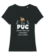 PUG Tricou mânecă scurtă guler larg fitted Damă Expresser