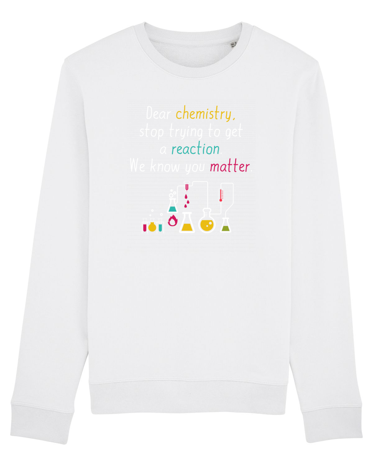 Bluză mânecă lungă Unisex Rise White