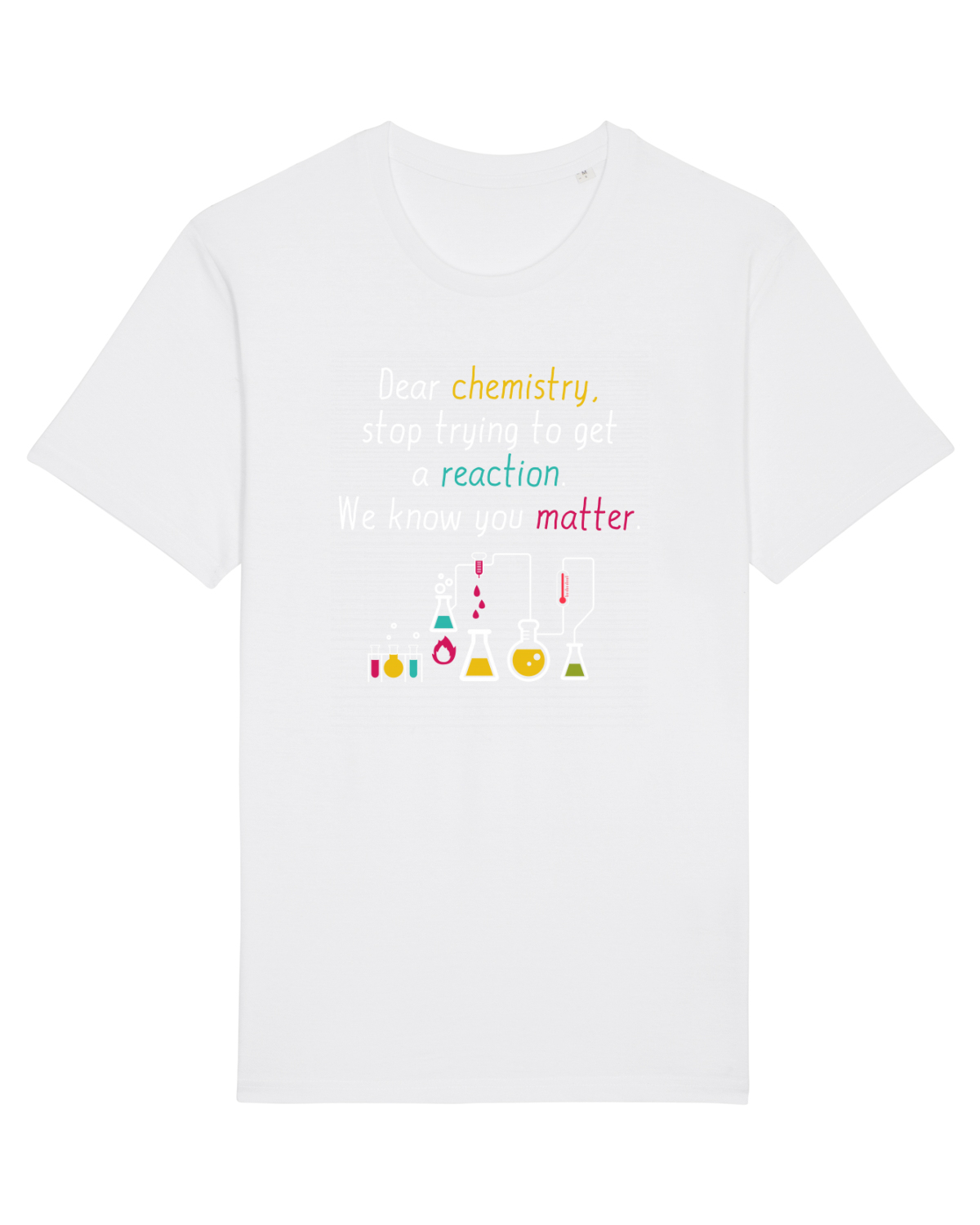 Tricou mânecă scurtă Unisex Rocker White