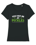 PICKLES Tricou mânecă scurtă guler larg fitted Damă Expresser