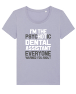DENTAL ASSISTANT Tricou mânecă scurtă guler larg fitted Damă Expresser