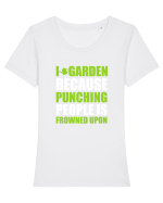 GARDENING Tricou mânecă scurtă guler larg fitted Damă Expresser
