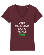 PICKLE Tricou mânecă scurtă guler V Damă Evoker