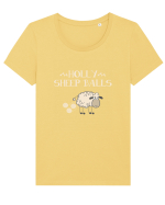 SHEEP Tricou mânecă scurtă guler larg fitted Damă Expresser
