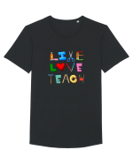 TEACHER Tricou mânecă scurtă guler larg Bărbat Skater