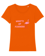 FLAMINGO Tricou mânecă scurtă guler larg fitted Damă Expresser