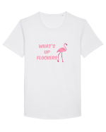 FLAMINGO Tricou mânecă scurtă guler larg Bărbat Skater