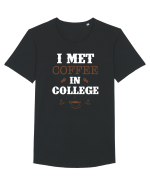 COFFEE Tricou mânecă scurtă guler larg Bărbat Skater