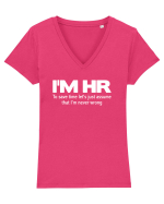 HR Tricou mânecă scurtă guler V Damă Evoker