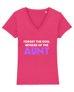 AUNT Tricou mânecă scurtă guler V Damă Evoker