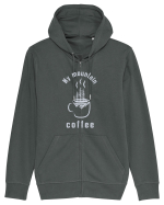 My Mountain Coffee / white Hanorac cu fermoar Unisex Connector