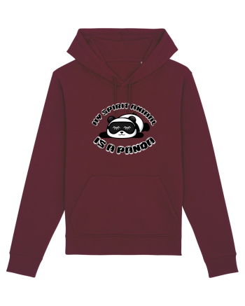 Cute Kawaii Panda Burgundy