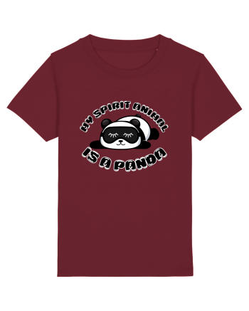 Cute Kawaii Panda Burgundy
