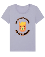 My Spirit Animal Is A Llama  Tricou mânecă scurtă guler larg fitted Damă Expresser