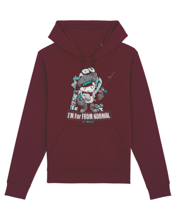 I'm Far From Normal Be Yourself Burgundy