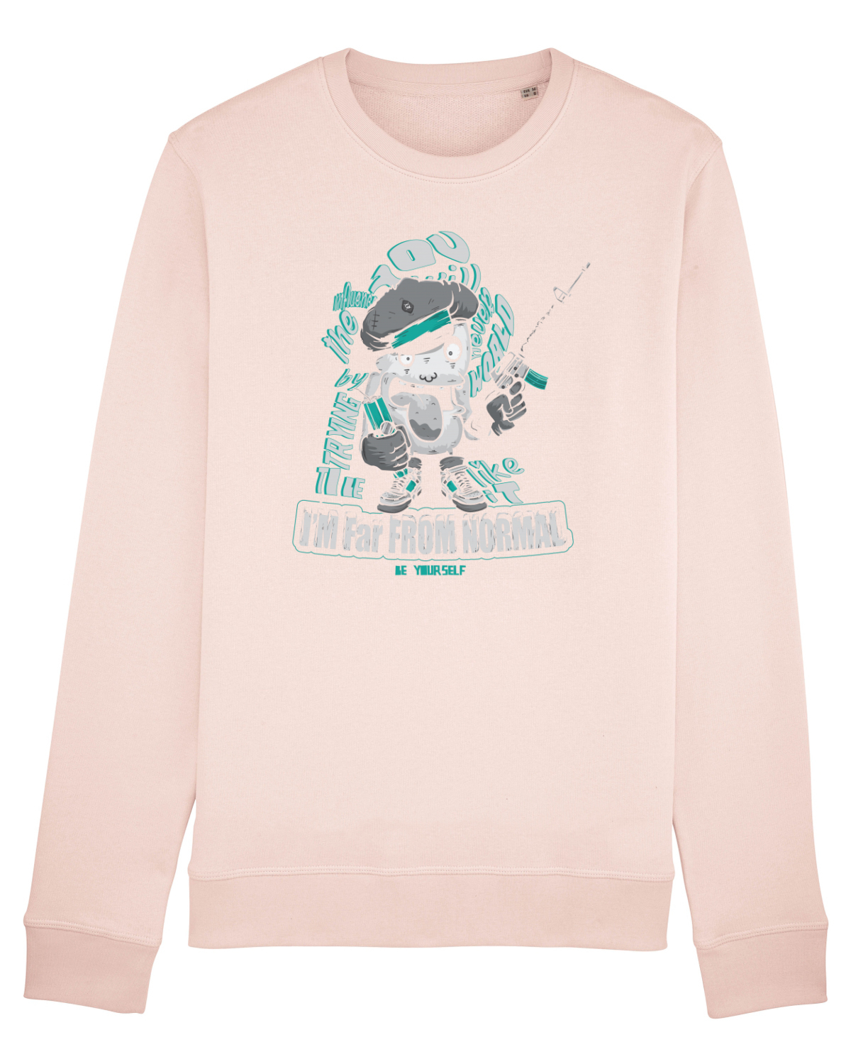 Bluză mânecă lungă Unisex Rise Candy Pink