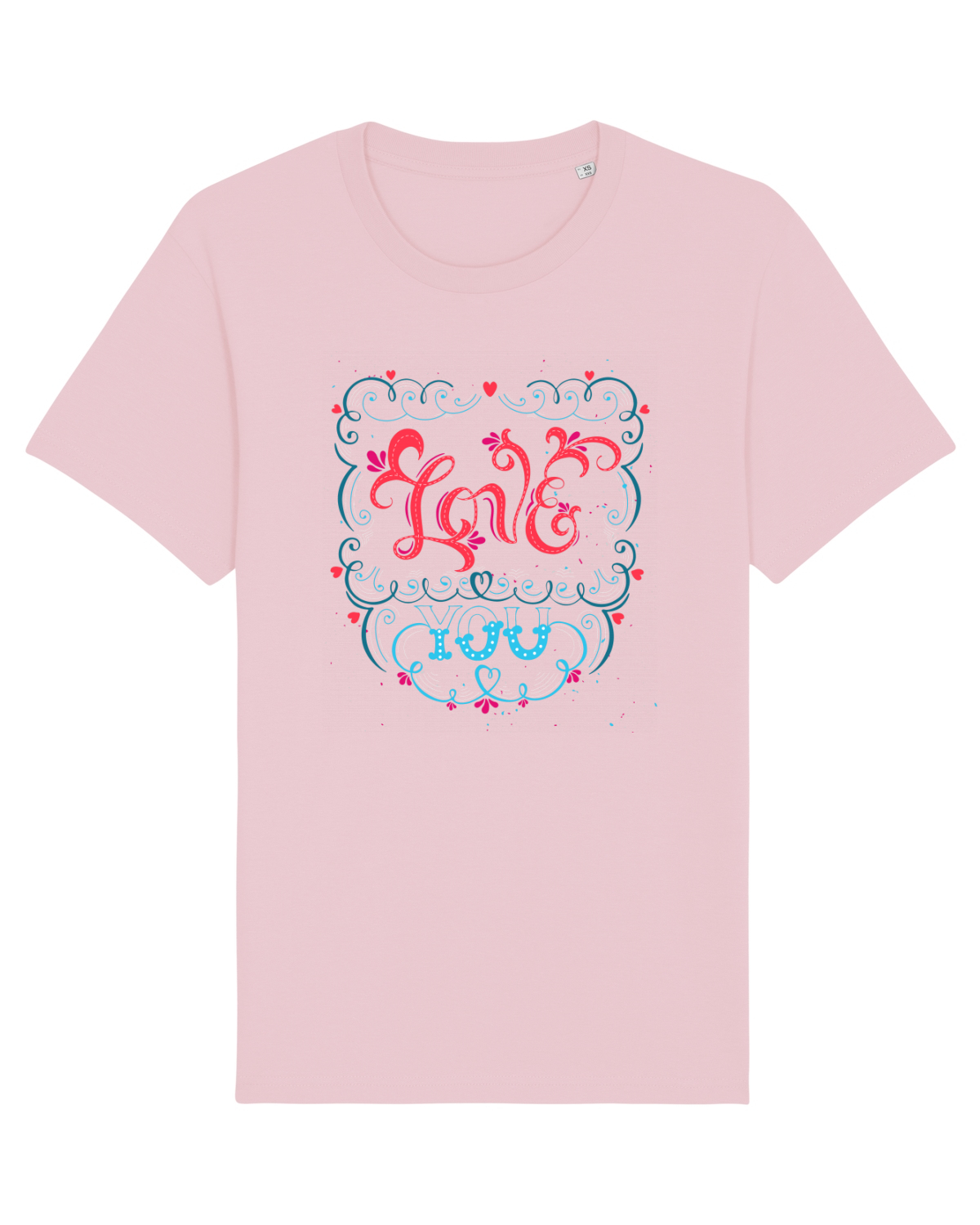 Tricou mânecă scurtă Unisex Rocker Cotton Pink