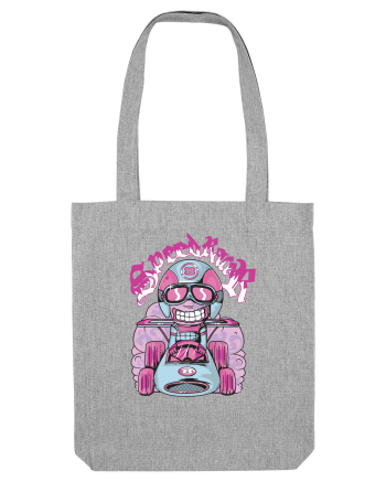 Pink Speed Racer Heather Grey