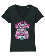 Pink Speed Racer Tricou mânecă scurtă guler V Damă Evoker