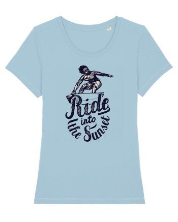 Ride Into The Sunset Sky Blue