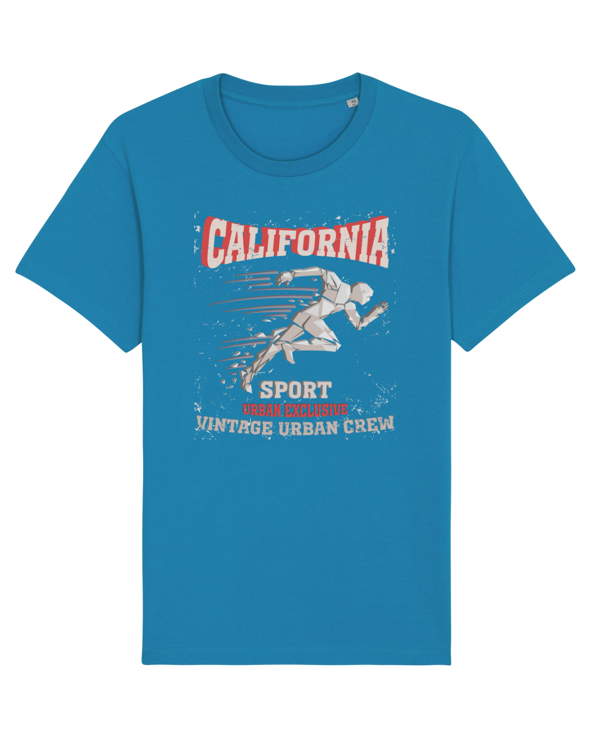 Tricou mânecă scurtă Unisex Rocker Azur