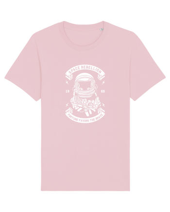 Space Rebellion White Cotton Pink