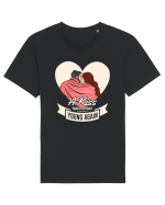 De ziua îndrăgostiților - A kiss makes the heart young again Tricou mânecă scurtă Unisex Rocker