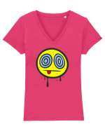 Vise și relax Tricou mânecă scurtă guler V Damă Evoker