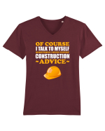 CONSTRUCTION Tricou mânecă scurtă guler V Bărbat Presenter