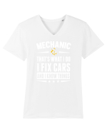 MECHANIC Tricou mânecă scurtă guler V Bărbat Presenter