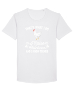 CHICKEN Tricou mânecă scurtă guler larg Bărbat Skater