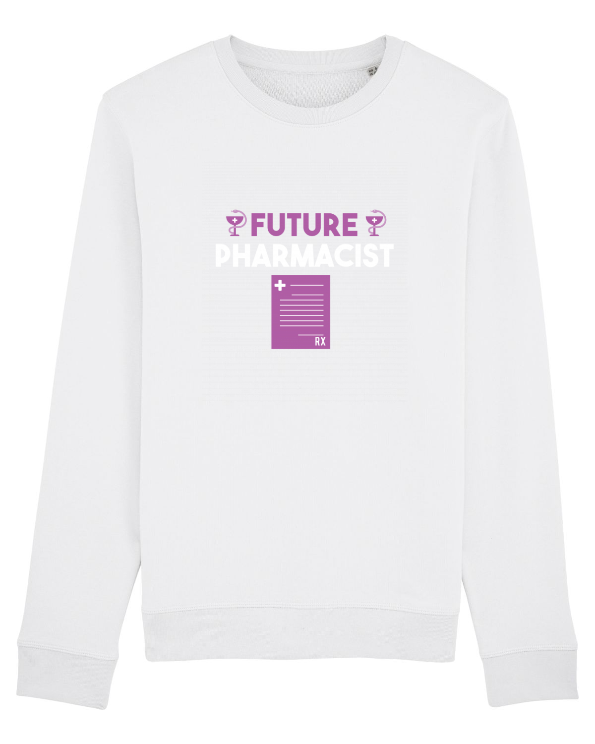 Bluză mânecă lungă Unisex Rise White