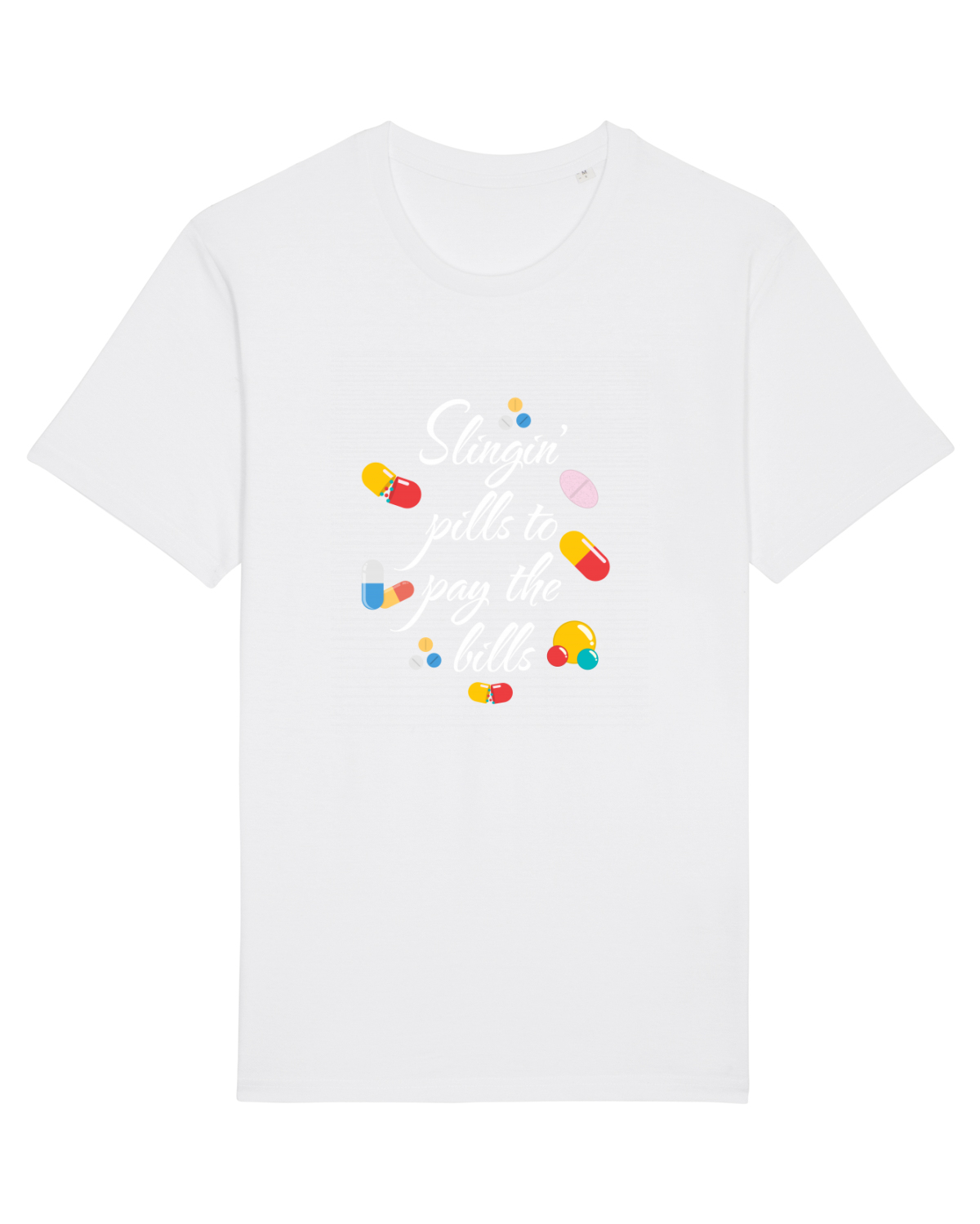 Tricou mânecă scurtă Unisex Rocker White