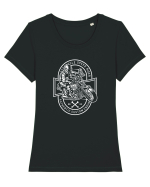 Speed Rider White Tricou mânecă scurtă guler larg fitted Damă Expresser