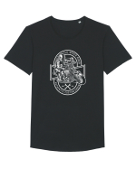 Speed Rider White Tricou mânecă scurtă guler larg Bărbat Skater