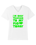 PIG Tricou mânecă scurtă guler V Bărbat Presenter