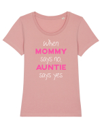 AUNTIE Tricou mânecă scurtă guler larg fitted Damă Expresser