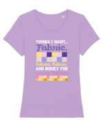 FABRIC Tricou mânecă scurtă guler larg fitted Damă Expresser