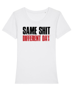 Same shit Tricou mânecă scurtă guler larg fitted Damă Expresser
