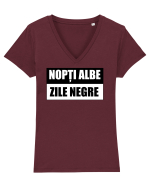 Nopti albe Tricou mânecă scurtă guler V Damă Evoker