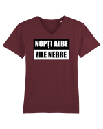 Nopti albe Tricou mânecă scurtă guler V Bărbat Presenter
