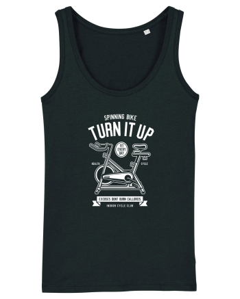 Spinning Fitness White Black