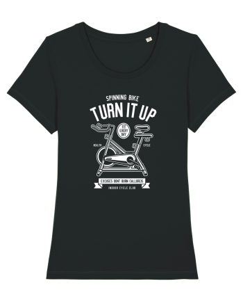 Spinning Fitness White Black
