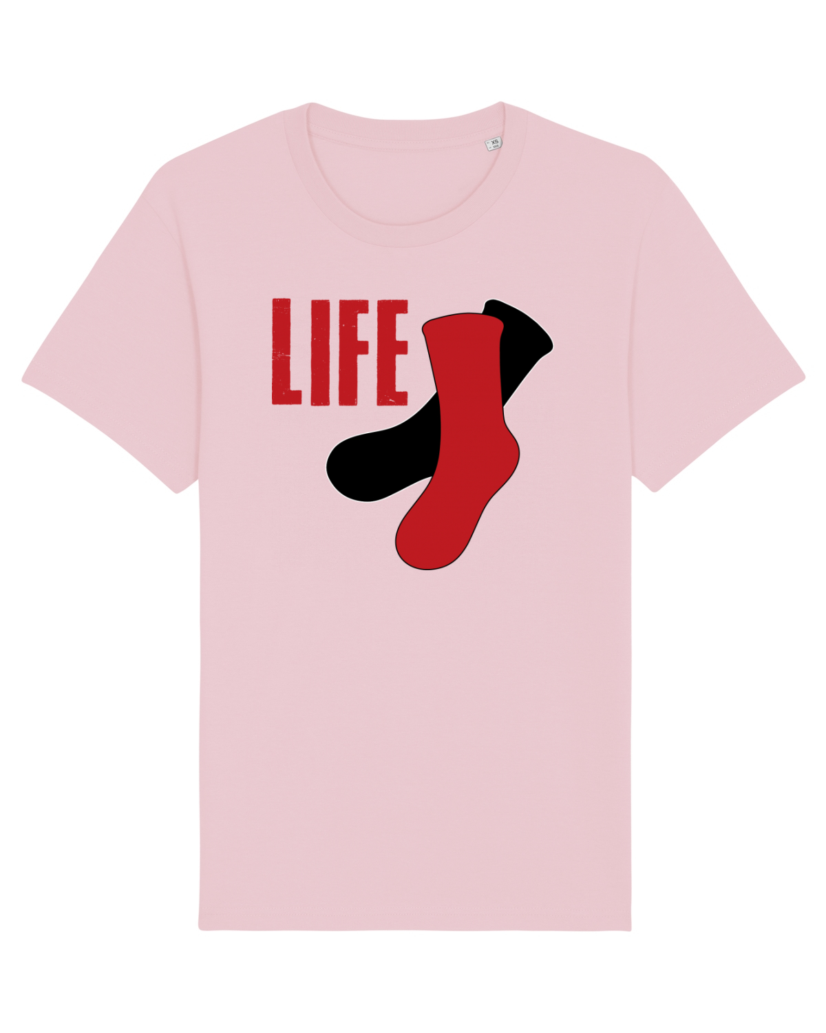 Tricou mânecă scurtă Unisex Rocker Cotton Pink