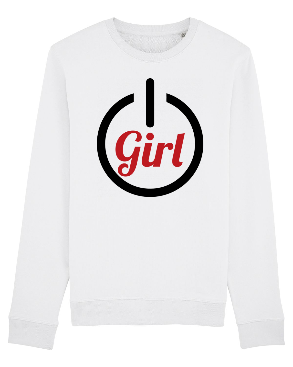 Bluză mânecă lungă Unisex Rise White