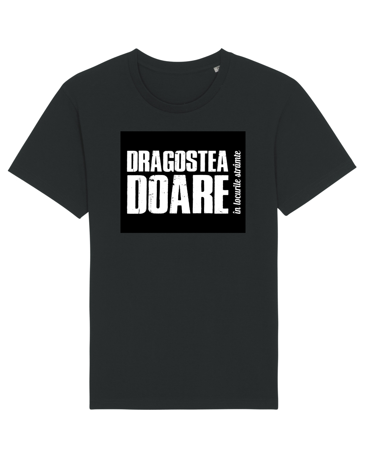 Tricou mânecă scurtă Unisex Rocker Black